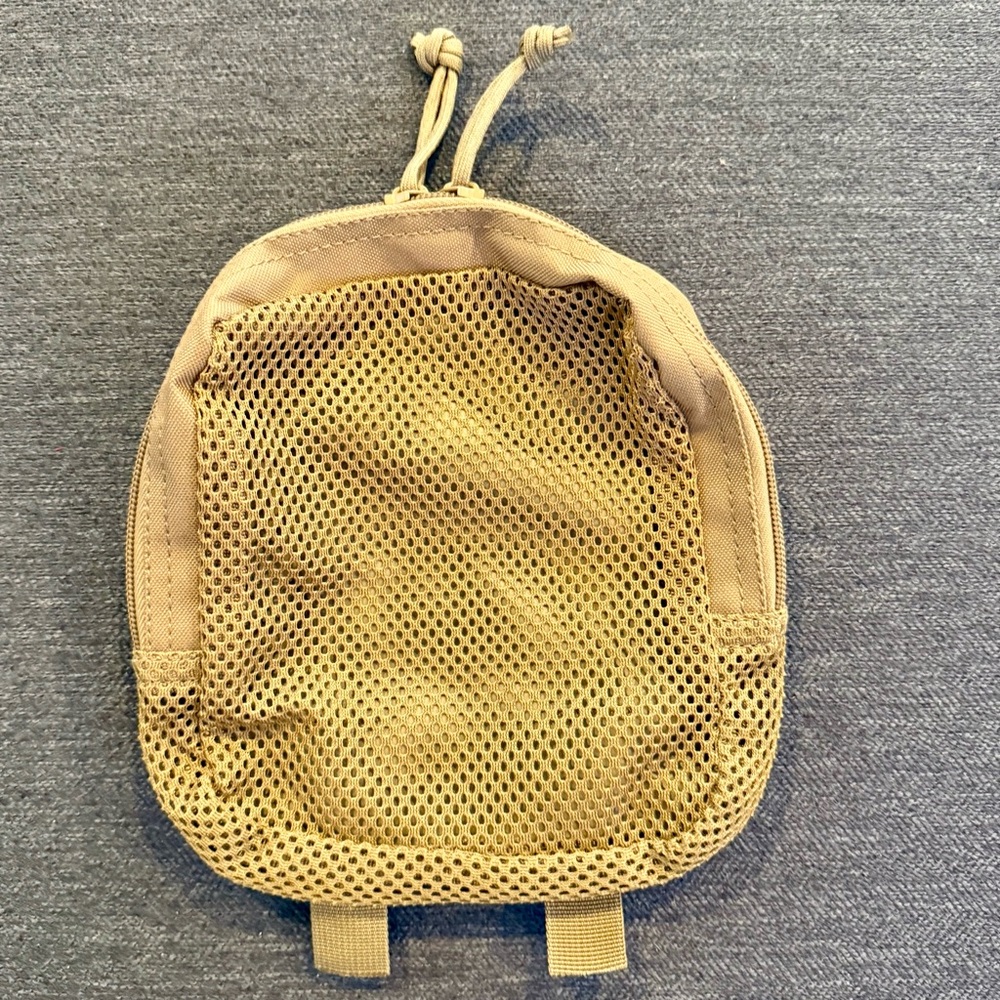Foxtactical Mesh Front Organizer Pouch with Zipper Pocket Olive Green Pre-owned